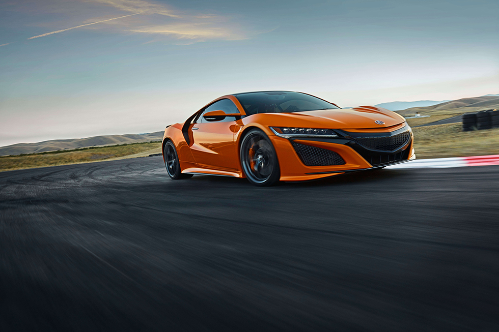 2019 Acura NSX with Thermal Orange Pearl